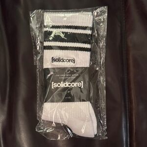 SOLIDCORE x LUCKY HONEY NWOT Grippy Socks in Black White O/S